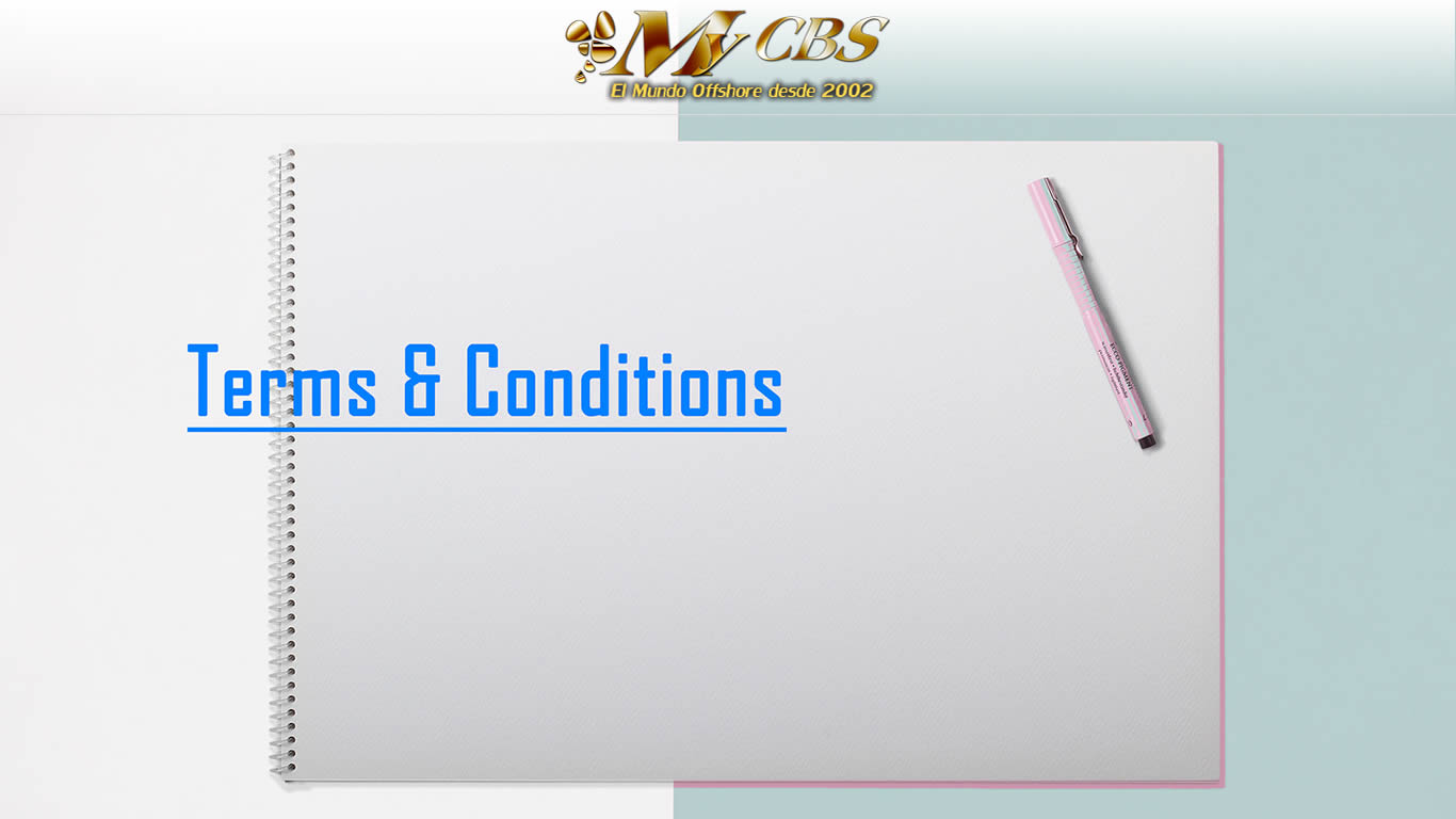 Pen, notebook and the phrase 'Terms & Conditions'