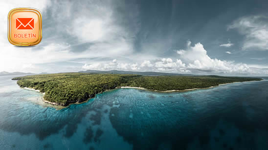 Isla de Vanuatu a vuelo de pájaro