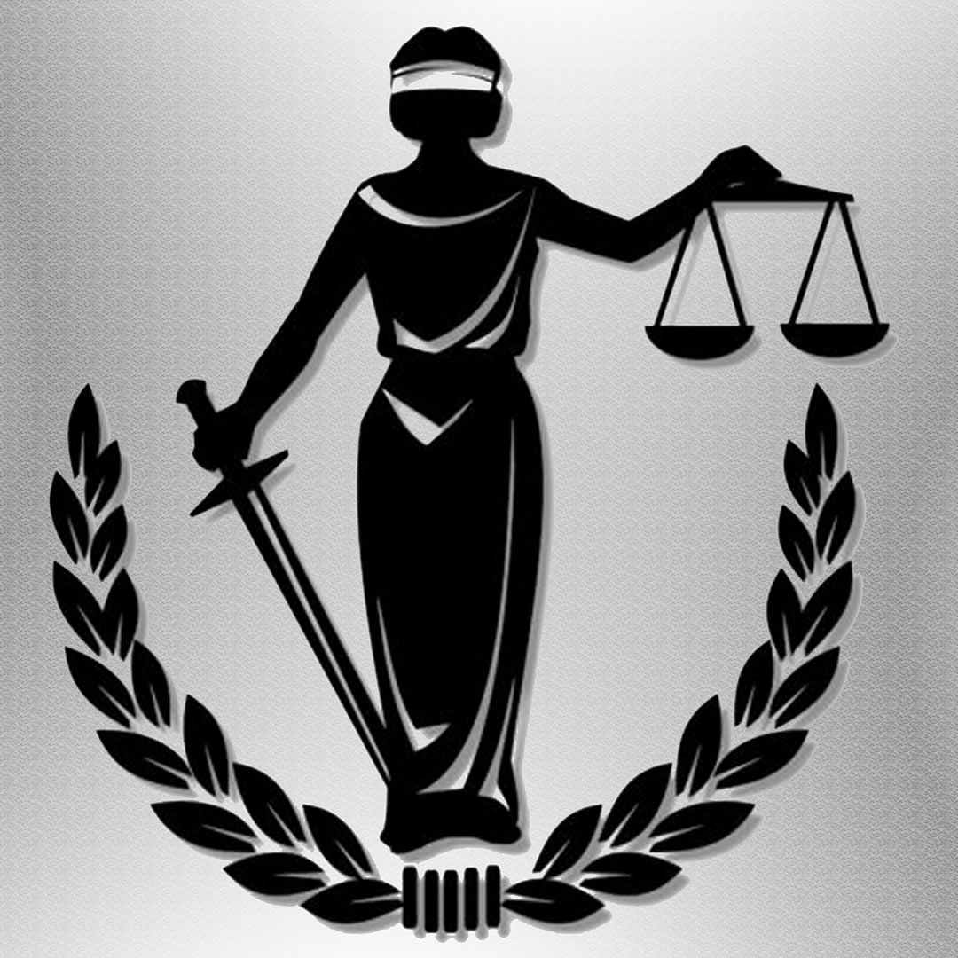 Imagen representativa de la justicia con la espada y la balanza en sus manos
