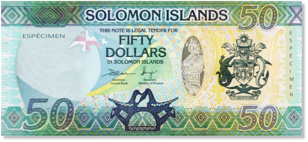 Billete de 50 dólares de las Islas Salomón