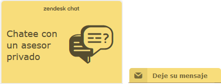 Chateo y mensajería offs-line Chatee o déjenos un mensaje off-line