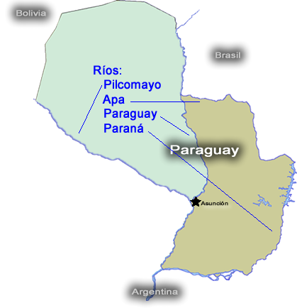 Mapa del Paraguay