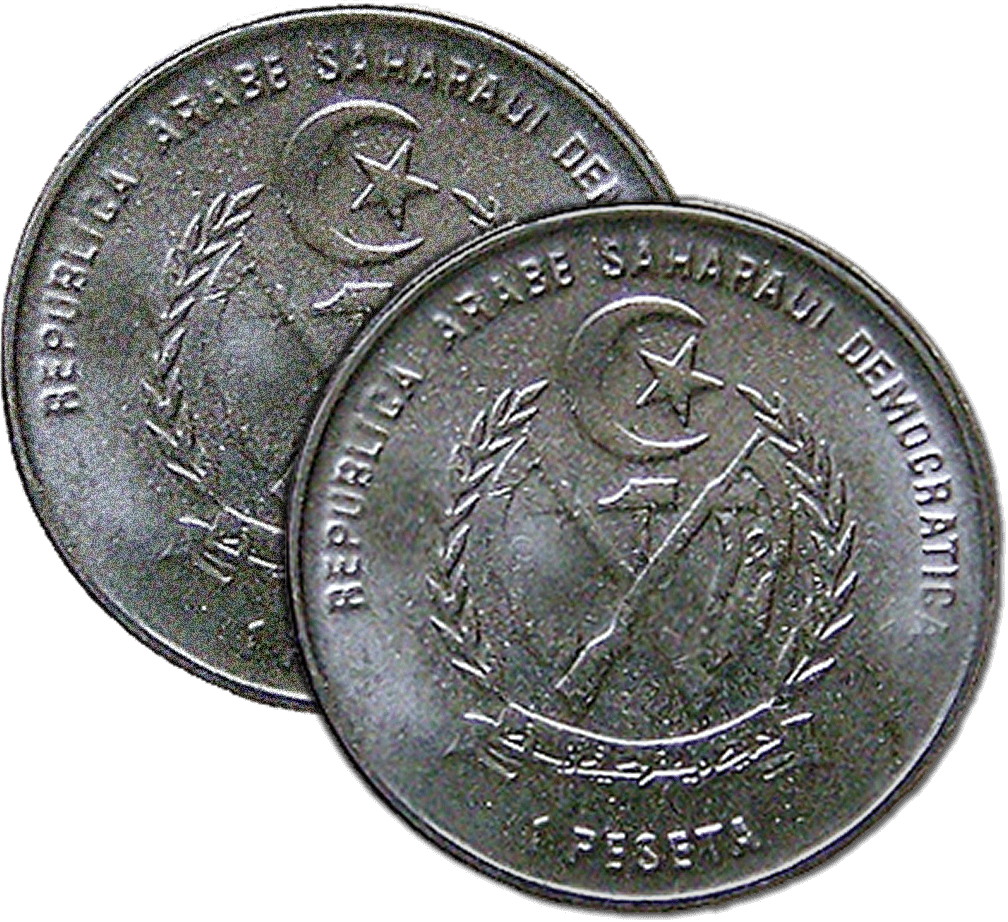 Moneda de 1 peseta saharaui
